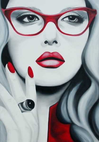 Liz popart portret van anja verbruggen