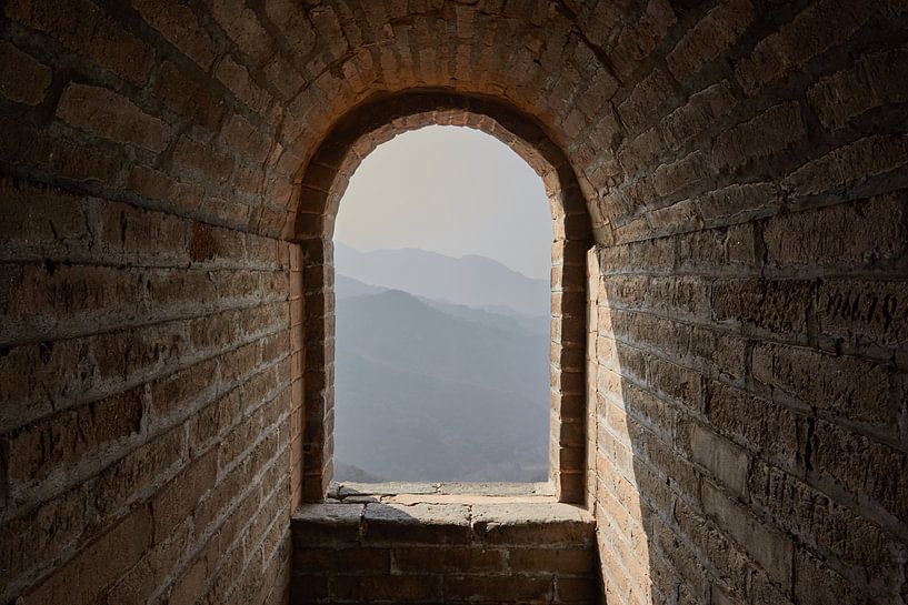 Great Wall of China: view from a tower van Jolene van den Berg
