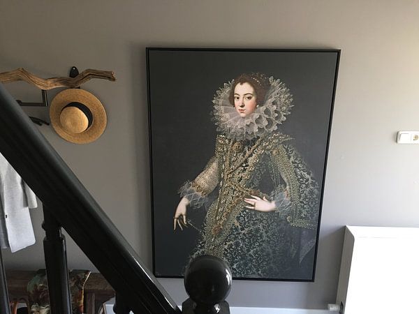 Customer photo: Queen Elizabeth of Bourbon, on canvas
