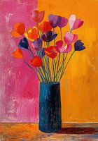 Blumenstrauß, Blumen, Vase