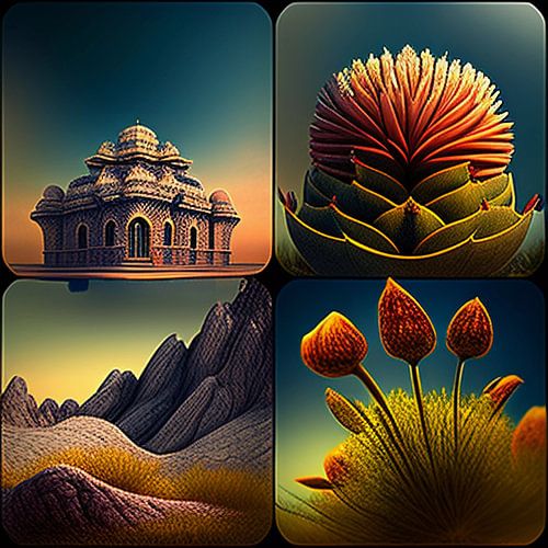 Jardin éthéré des formes