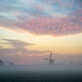 Mill during sunrise. by Corné Ouwehand