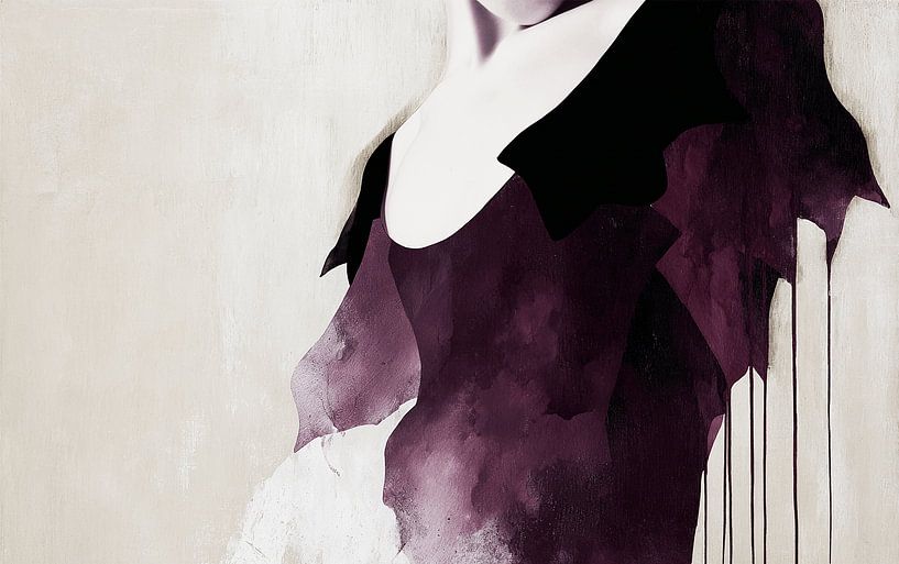 Dans le silence de la forme | Décoration murale féminine moderne par Karina Brouwer