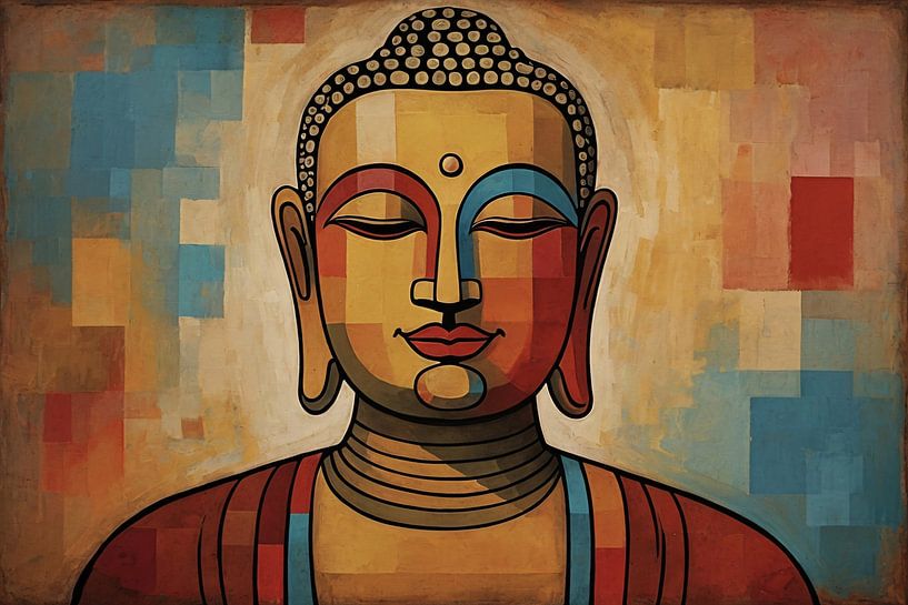 Bouddha style Paul Klee par Art & Soul Creations