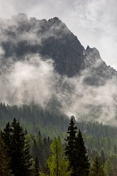 bewolkte dag in de bergen van Italië van Karijn | Fine art Natuur en Reis Fotografie