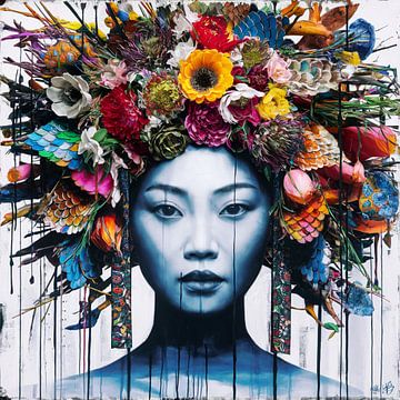 Asia Girl - Street Art - Urban 16