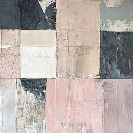 Abstract Taupe | Weathered Realms van ARTEO Schilderijen