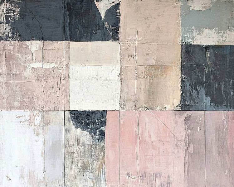 Abstract Taupe | Weathered Realms van ARTEO Schilderijen