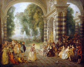 Jean-Antoine Watteau - Les Plaisirs du Bal