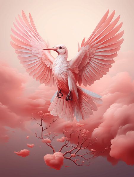 Roze Zonsondergang van Eva Lee
