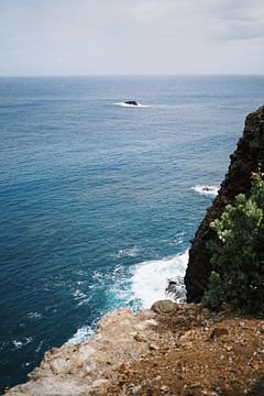 View from rocky coast of Madeira by Dian Schuurkamp