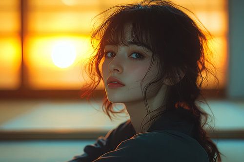 Schilderachtig japans beeld