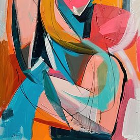 Frau Abstrakt von Blickfänger Gemälde