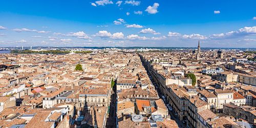 Uitzicht over de oude stad van Bordeaux in Frankrijk