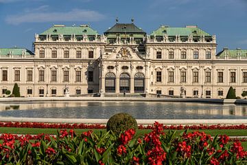 Belvederepaleis in Wenen, Oostenrijk van Peter Schickert