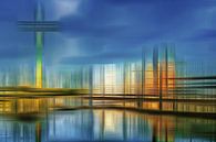 Düsseldorf Rijn Abstractie van Dieter Walther thumbnail