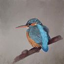 IJsvogel aquarel van Emmy Van der knokke thumbnail