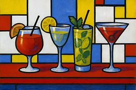 Cocktails painting. by Johannes