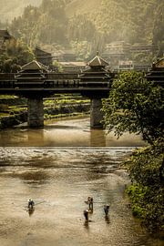 Vissesr in de rivier