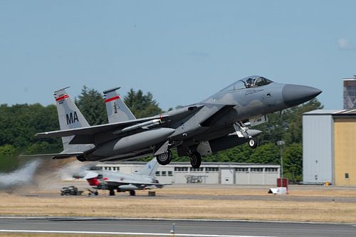 Vertrekkende F-15C Eagle
