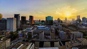 Rotterdam bei Sonnenuntergang