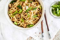 Peanut noodles with chilli and spring onion by Nina van der Kleij thumbnail