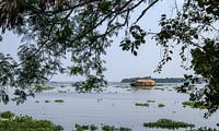 Houseboat in India.