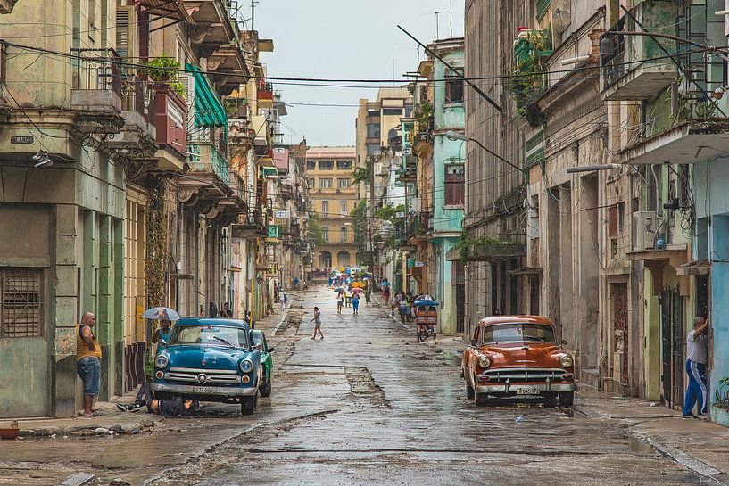 Regnerischer Tag in Havanna, Kuba van Andreas Jansen