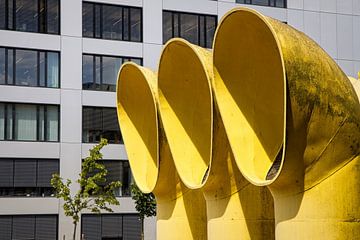 Ventilatiekokers op RWTH terrein Aken van Rob Boon