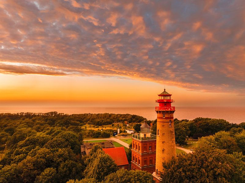 Lighthouse at Cape Arkona at sunset by Markus Lange