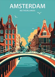 Amsterdam Cycling : Un paysage urbain classique