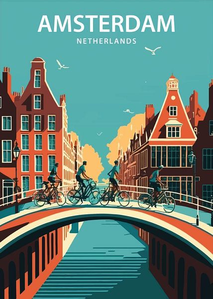 Amsterdam Radfahren: Ein klassisches Stadtbild von PublicArt77