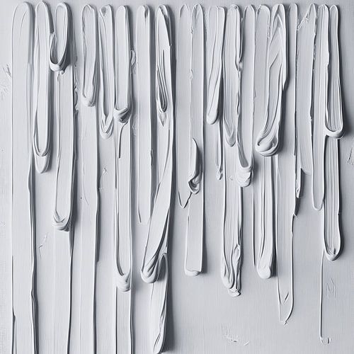 The Dripping Dropper - Witte Schilderij 1.22