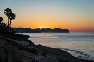 Sonnenaufgang am Cap d'Or in Moraira