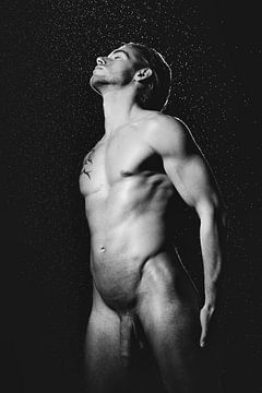 Very nice naked man with beautiful muscular body. #A9298 by william langeveld