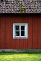 Typical Swedish red wooden house