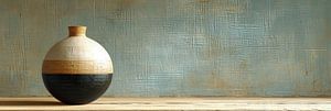 Japandi-Vase | Harmonie-Leinwand