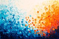 Colourful fusion of blue and orange by Poster Art Shop thumbnail