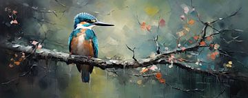 Kingfisher Colourful by Blikvanger Schilderijen