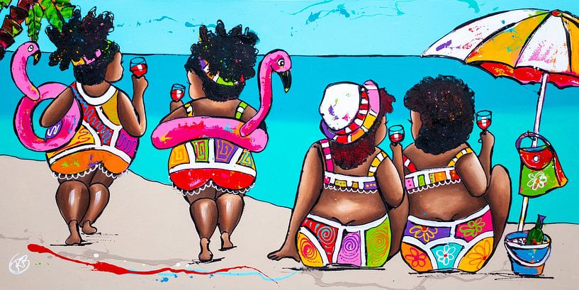 Tag am Strand von Happy Paintings / Renata Rolefes