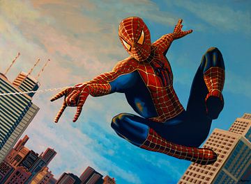 Spiderman Gemälde 3 von Paul Meijering