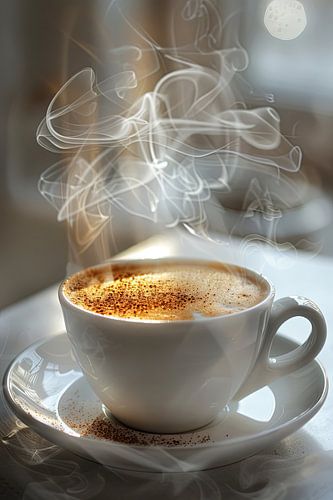 boire une tasse de café ou de cappuccino