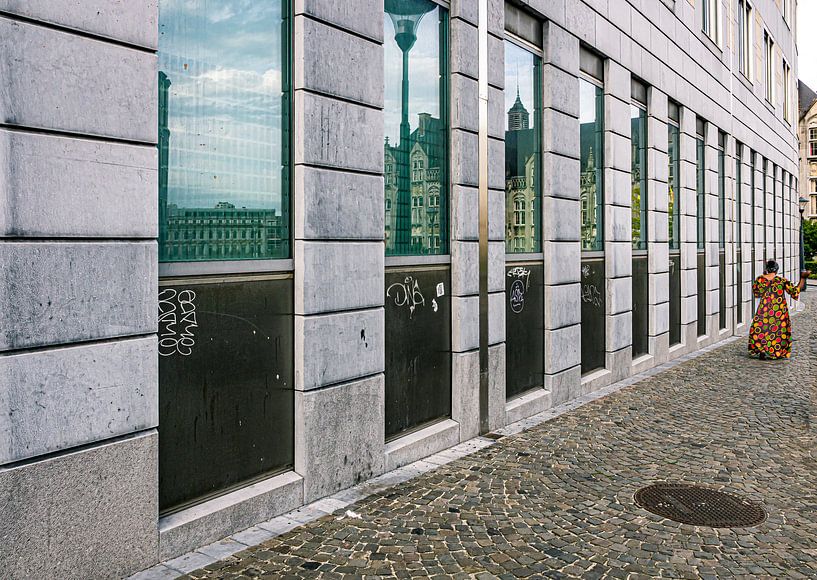 Scène de rue à Liège - Belgique par Mischa Corsius
