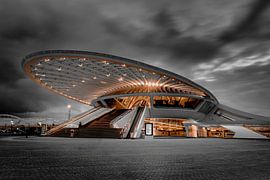 Mons Station – futuristic architecture by night by Daan Duvillier | Dsquared Photography