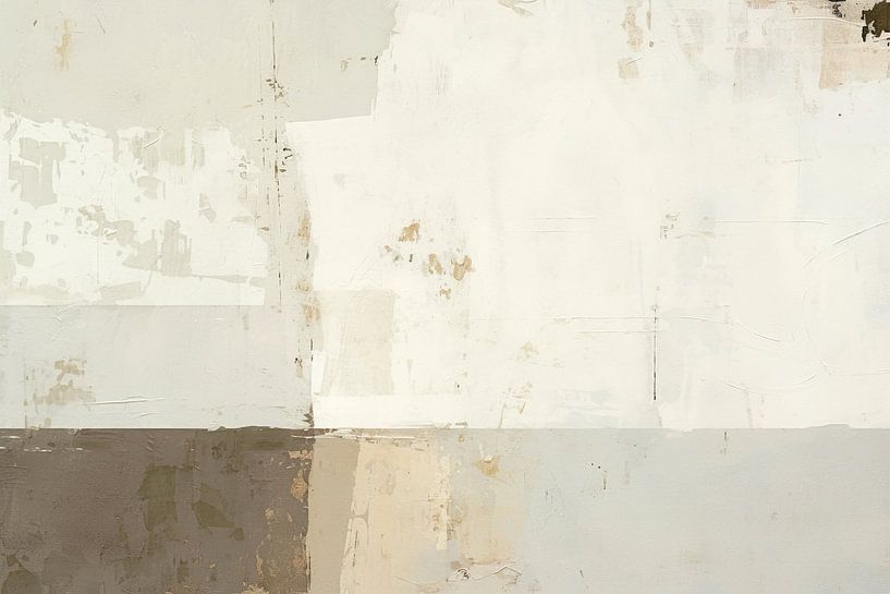 Abstraktes Beige | Abstraktes in Beige und Creme von Kunst Laune