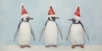 Drie feest Penguins van Whale & Sons