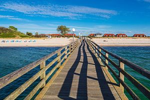 Seebrücke an der Ostseeküste in Rerik