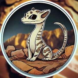 Curious Ocelot by Vythryd Arts