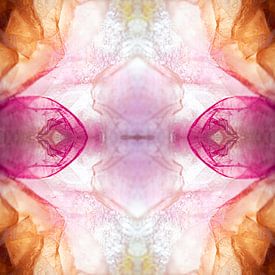 Frozen pink abstract by Marja Lok