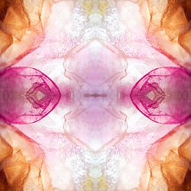 Frozen roze abstract van Marja Lok